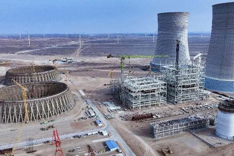 Types of industrial pipelines for a steam power plant